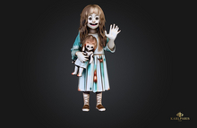 Nightmare Doll Window – Creepy Gothic Wall Decor