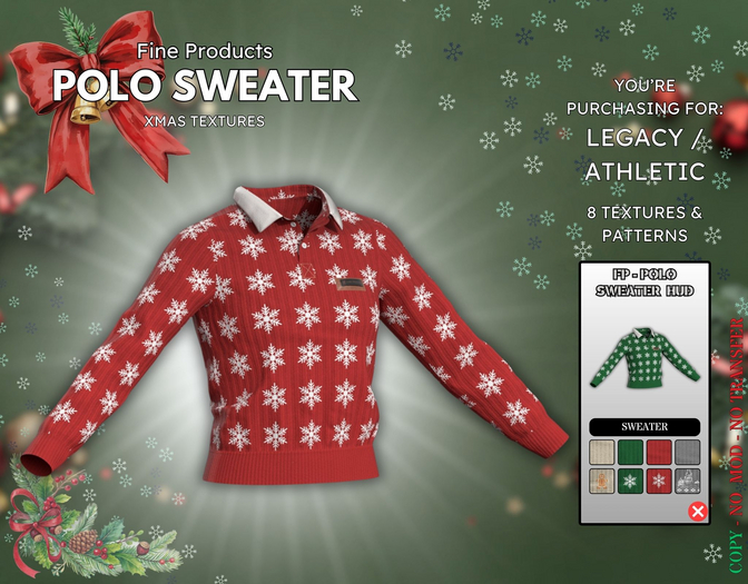 FP - POLO SWEATER XMAS - LEGACY / ATHLETIC