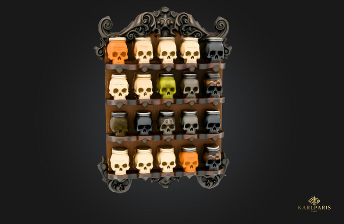 Spice Skulls Collection Furniture – Unique Gothic Decor Set