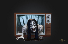 Television Terror – Creepy Gothic Wall Art Decor