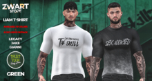 Zwart - Liam T-Shirt - Green
