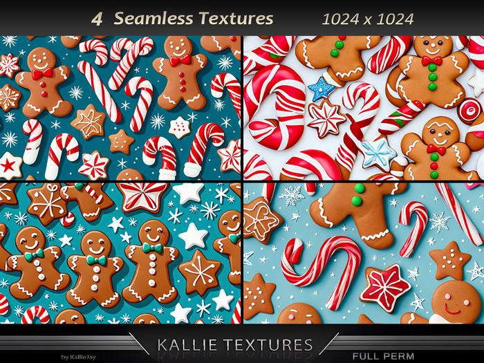 KJ Gingerbread Cookies Textures Seamless
