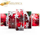 Christmas Flower Pictures Wall Decor