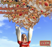 Aqshaquinn's Adorable "Rudolph's Dream" Reindeer Confettir  yay