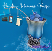Holiday Dreams Vase with Animated Glitters
