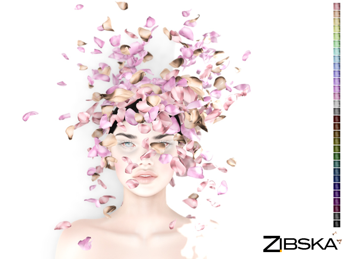 Zibska ~ Phillida color change headpiece of petals