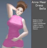Anna Meer Pink Leather Dress Bella