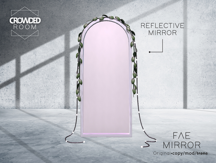 Crowded Room - Curve Mirror - White 