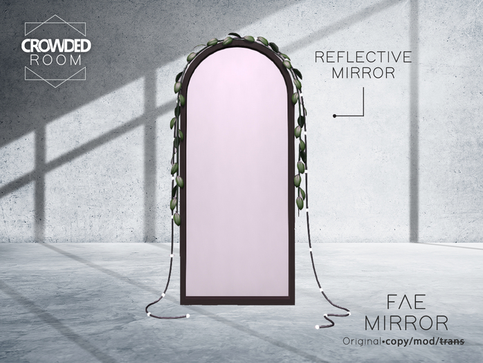 Crowded Room - Curve Mirror - Brown 
