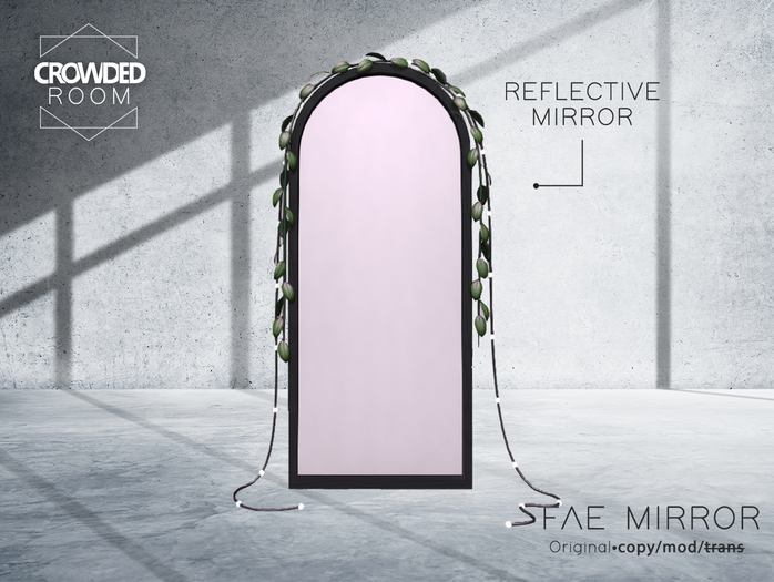 Crowded Room - Curve Mirror - Black 