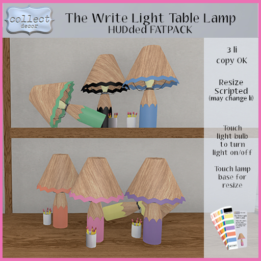 The Write Light Table Lamp w/HUD - { collect }
