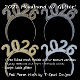 T-Spot Mesh - 2026 Headband w/ Glitter - FP - LI=1.8
