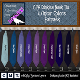 GPA Dinkies Neck Tie BOM - Fatpack Winter Colors