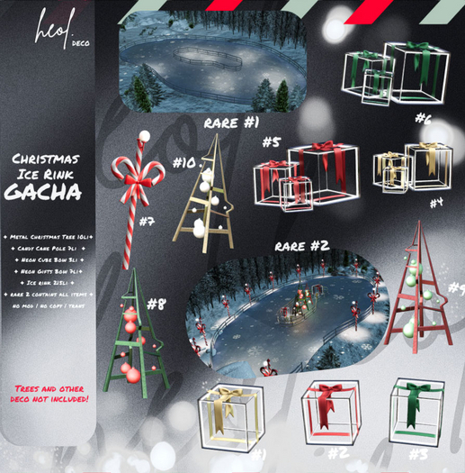 .HEOL Christmas Ice Rink - Christmas Tree Red #9