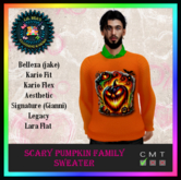 *LBD* Scary Pumpkin Sweater - Mens