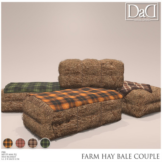 DaD - Farmhouse Hay Bale Seating - v.1.0  PG