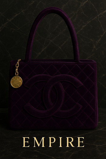 Velvet Chanel Purse Purple