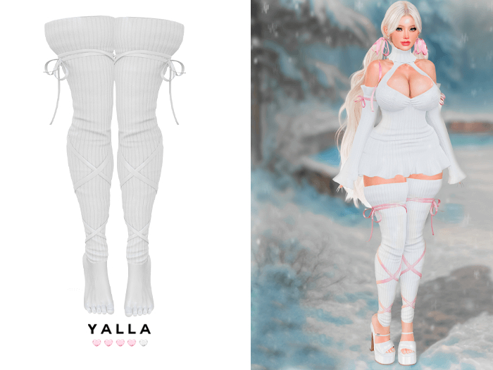 #Unpack me! YALLA ~ Aimee Leg Warmer [WHITE]