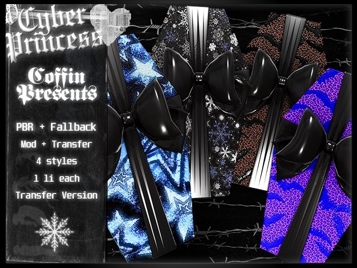 Cyber Princess. Coffin Presents PBR + Fallback Transfer Version