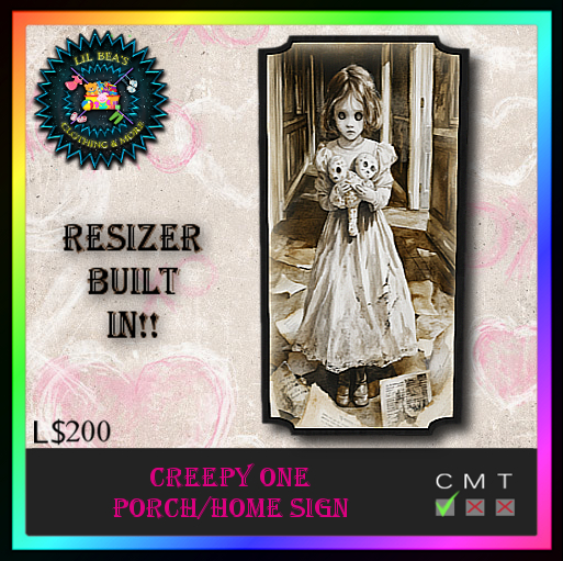*LBD* Lil Spooky Porch/Home Sign (Resizable)