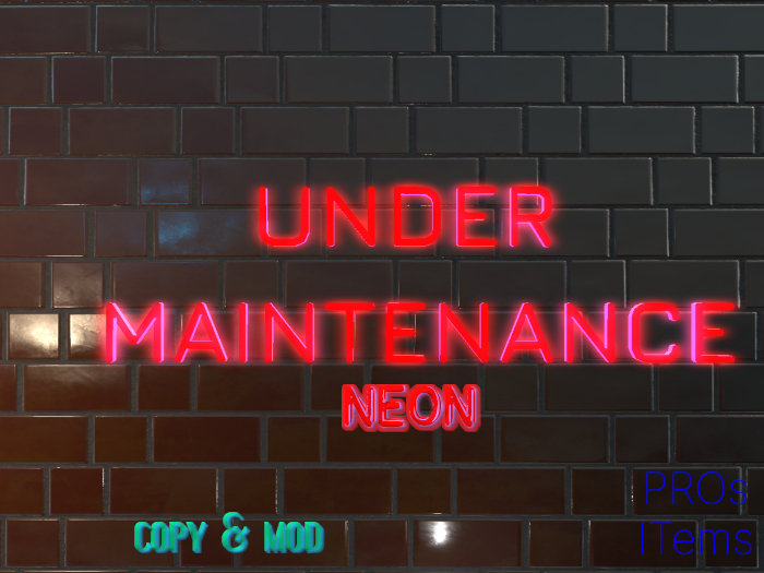 Under Maintenance Neon