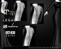 INDUSTRIA : Gown with 3 types of back jewelry FP