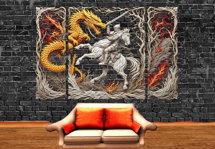 Wall Deco Sticker Mural Knight 5