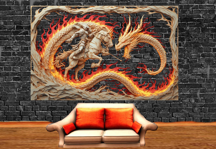 Wall Deco Sticker Mural Knight 6