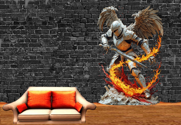 Wall Deco Sticker Mural Knight 8
