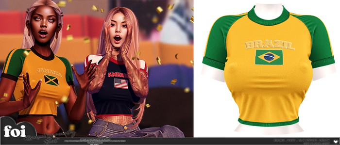 FOI - REPERSENTATON T-SHIRTS . BRAZIL