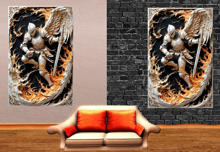 Wall Deco Sticker Mural Knight 9.1