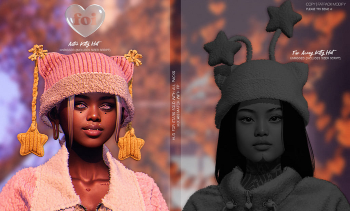 FOI - ASTRO KITTY HAT . FP