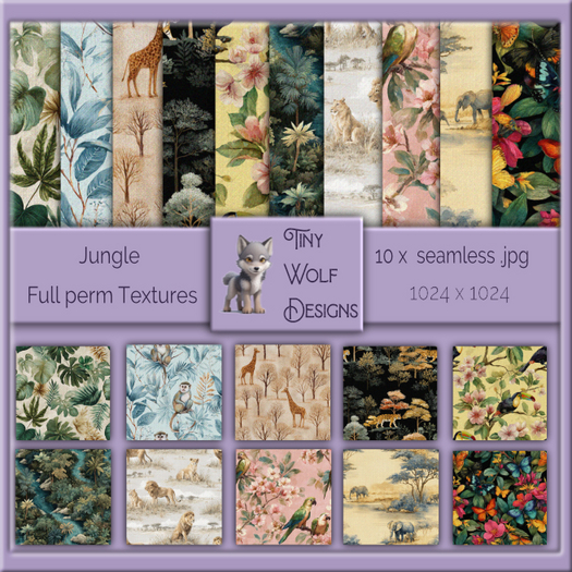 Jungle full permission seamless textures