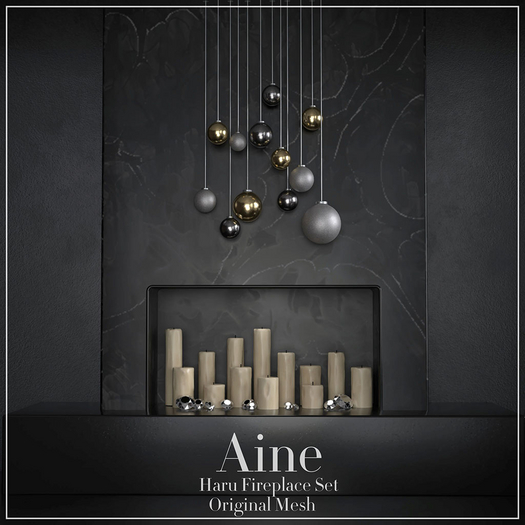 Aine - Haru Fireplace Set (ADD)