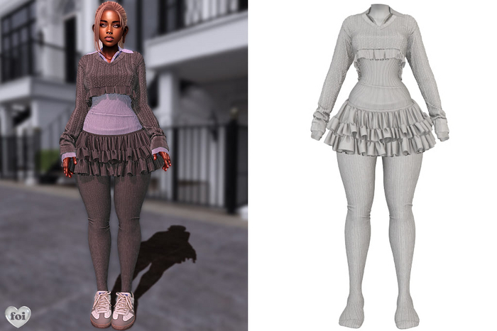 FOI - CORA OUTFIT . WHITE