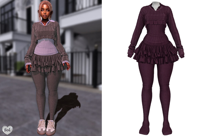 FOI - CORA OUTFIT . PURPLE
