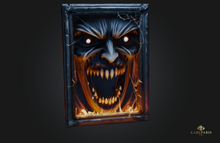 Infernal Reflection Painting – Dark Gothic Wall Art Decor