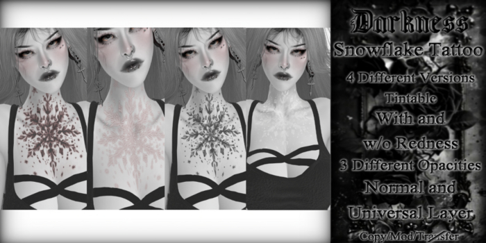 {Darkness}Snowflake Tattoo