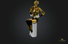 Golden Illusion Statue – Elegant Fantasy Decor Sculpture