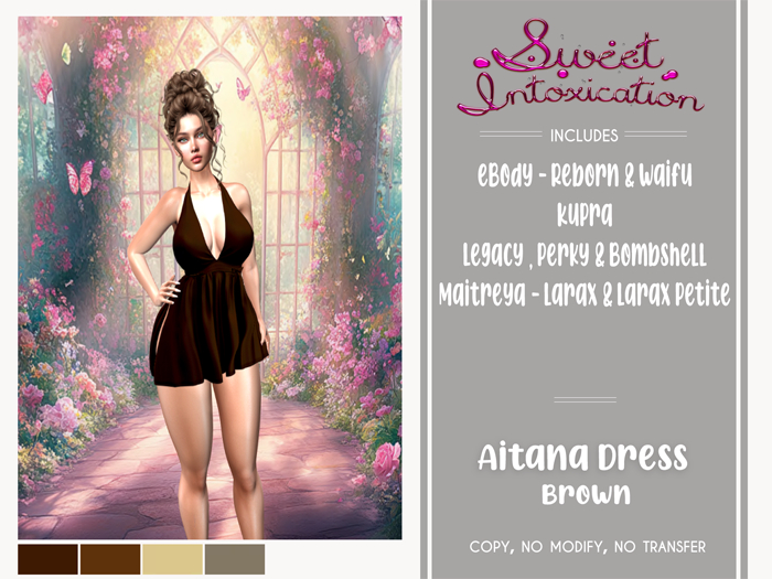 ::Sweet Intoxication:: Aitana Dress - Brown