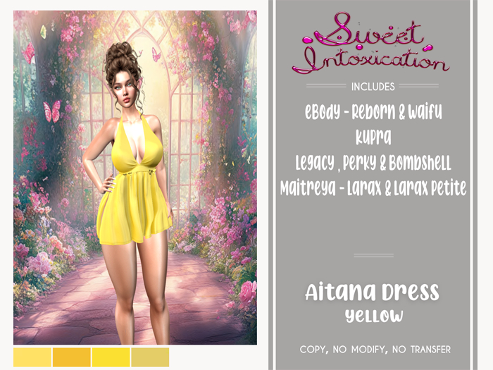 ::Sweet Intoxication:: Aitana Dress - Yellow