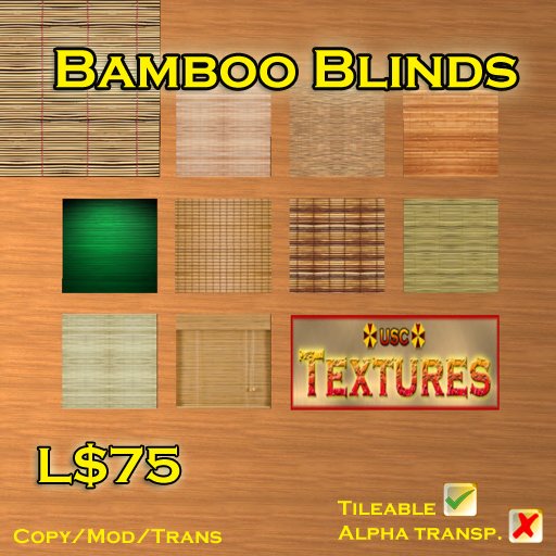 USC Textures - Bamboo Blinds