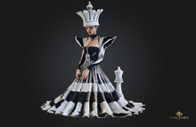 Queens Gambit Reimagined Statue – Artistic Gothic Decor Sculpture