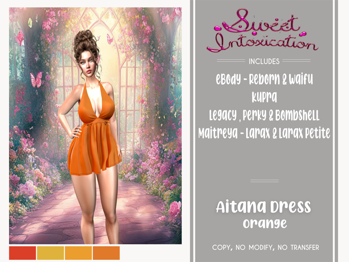 ::Sweet Intoxication:: Aitana Dress - Orange