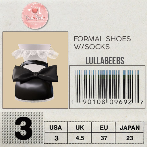 LullaBeebs Formal Shoes/Black