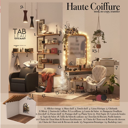 23. Suspension Botanique - TabV. \\ Haute Coiffure