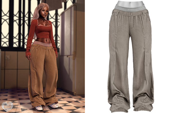 FOI - RIN PANTS . BIEGE