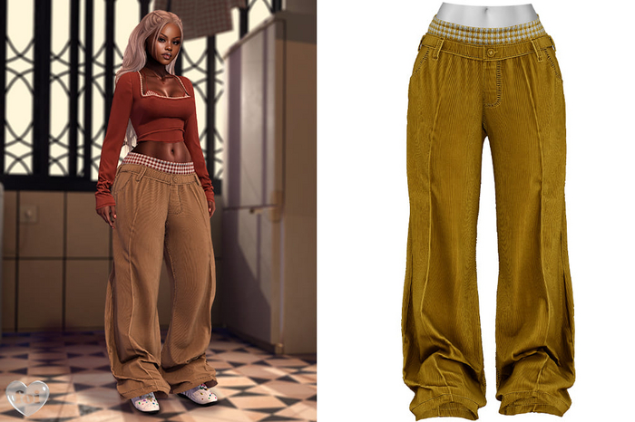 FOI - RIN PANTS . YELLOW