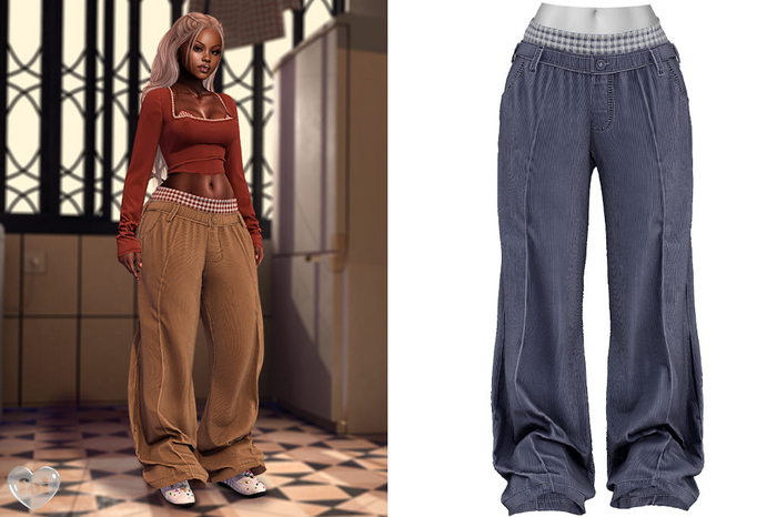 FOI - RIN PANTS . BLUE