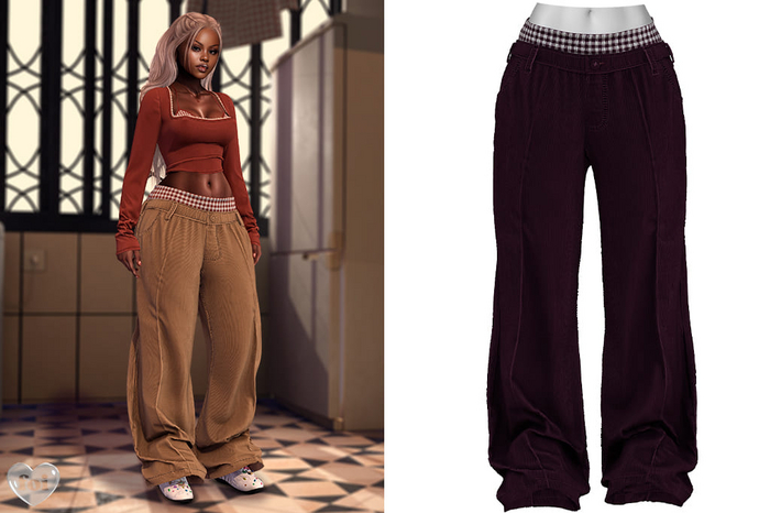 FOI - RIN PANTS . PURPLE